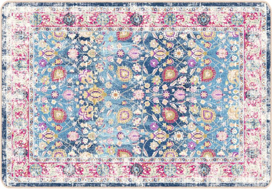 VidaXL -Vloerkleed-wasbaar-anti-slip-160x230-cm-meerkleurig