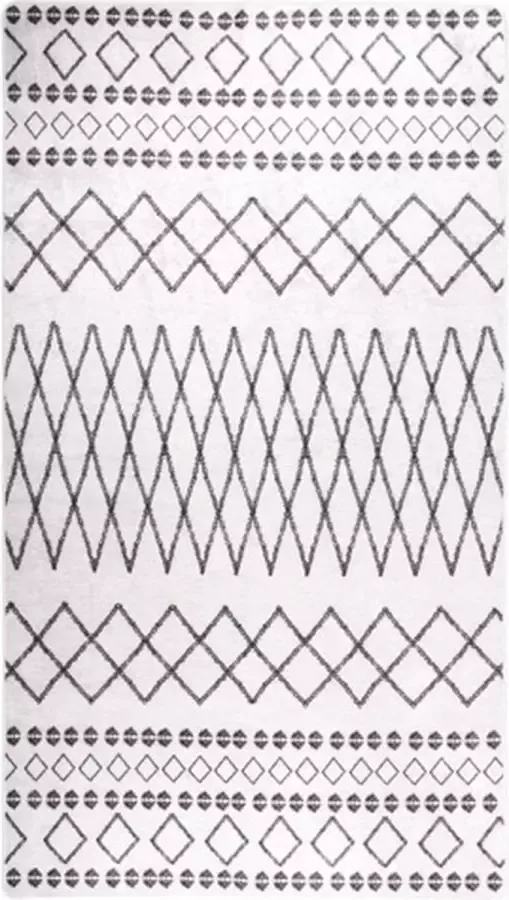 VidaXL -Vloerkleed-wasbaar-anti-slip-190x300-cm-zwart-en-wit - Foto 3