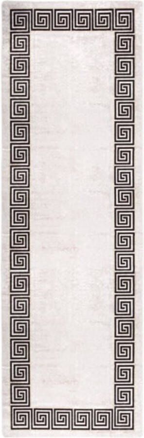 VidaXL -Vloerkleed-wasbaar-anti-slip-80x300-cm-lichtbeige