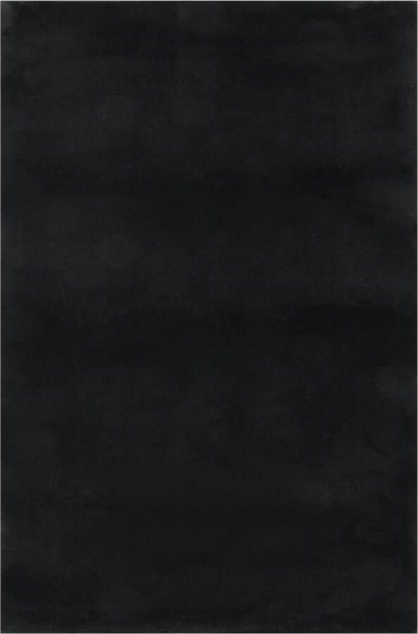 VidaXL Vloerkleed wasbaar zacht shaggy anti-slip 200x290 cm zwart