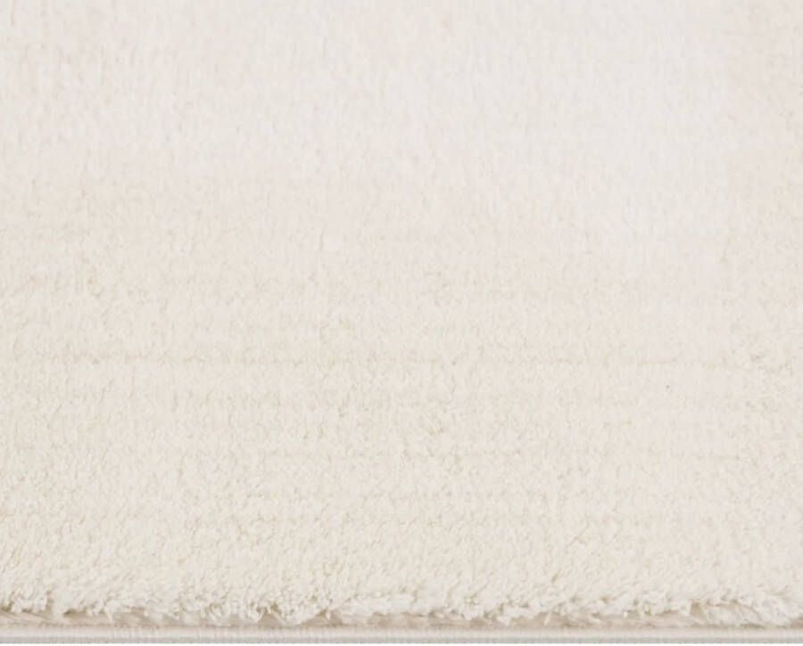 VidaXL -Vloerkleed-wasbaar-korte-pool-anti-slip-80x150-cm-crèmekleurig - Foto 2