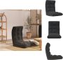 VidaXL Vloerstoel 50x64x58cm Schuimvulling zwart Chaise longue - Thumbnail 2