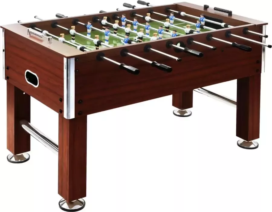 VidaXL Voetbaltafel 60 kg 140x74.5x87.5 cm staal bruin