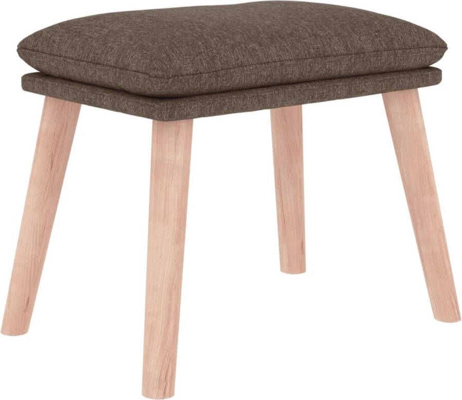 VidaXL -Voetenbank-45x29 5x35-cm-stof-taupe - Foto 4