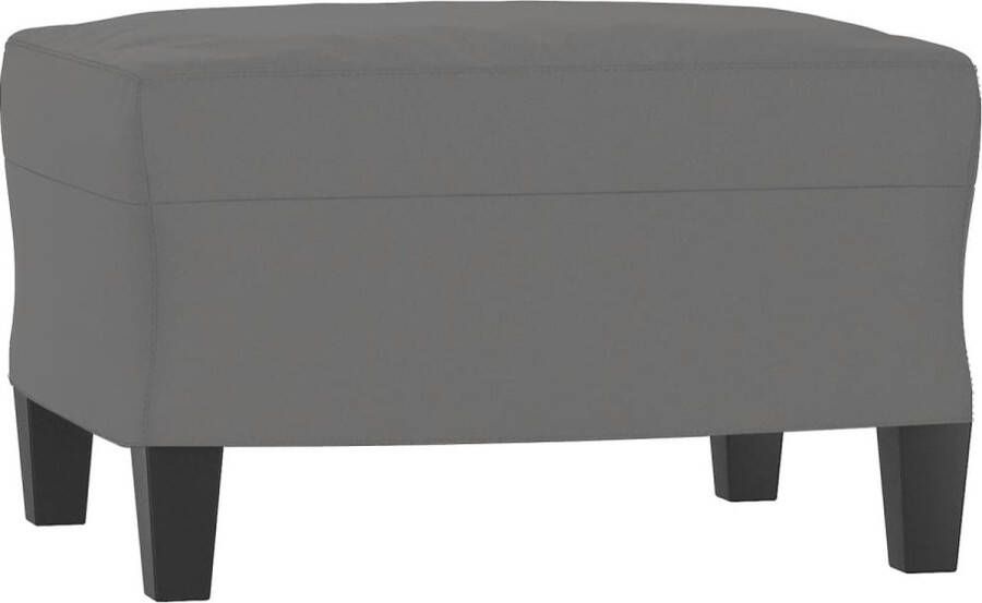 VidaXL Voetenbank 60x50x41 cm microvezelstof donkergrijs Voetenbank Voetenbanken Voetenbankje Voetensteun - Foto 2