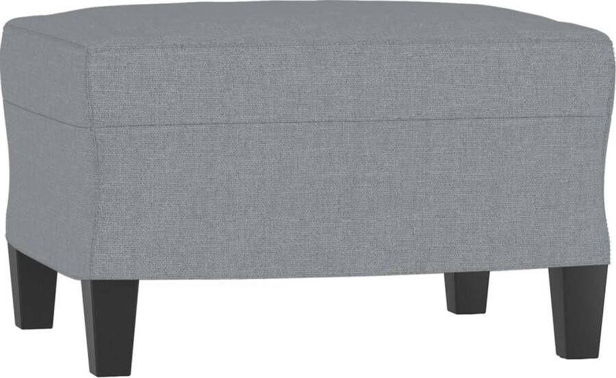 The Living Store Voetenbank Lichtgrijs 60 x 50 x 41 cm Comfortabel en stabiel Voetbank Voetenbank Relaxstoel Lounge Stoel Comfortabele Stoel - Foto 3