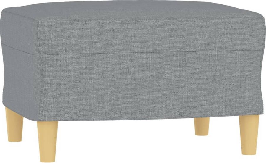The Living Store Voetenbank Lichtgrijs 60 x 50 x 41 cm Comfortabel en stabiel Voetbank Voetenbank Relaxstoel Lounge Stoel Comfortabele Stoel - Foto 4