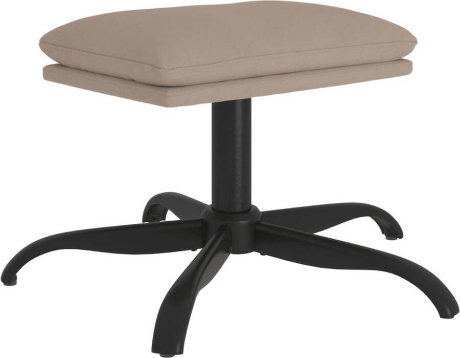 VidaXL Voetenbank Fluweel Lichtgrijs 60x60x36 cm Voetbank Voetenbank Relaxstoel Lounge Stoel Fluweel Meubilair Grijze Meubels Salonmeubil - Foto 4