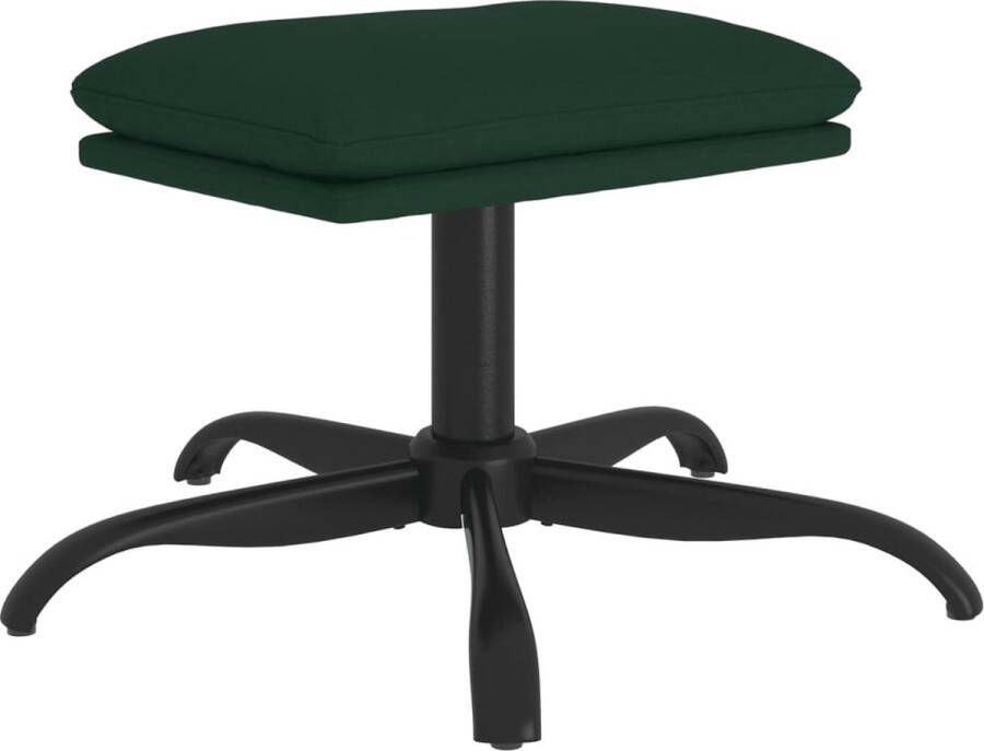 VidaXL Voetenbank Fluweel Donkergroen 60x60x36 cm Fluweel Stoffen Bank Donkere Groene Bank Voetenbank Kopen Salontafel Accessoires Lounge Furniture Relaxstoel - Foto 3