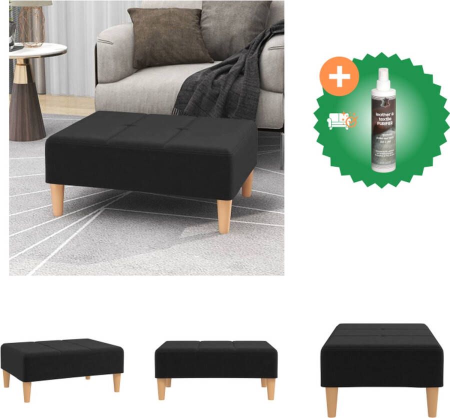 VidaXL Voetenbank Afmetingen- 78 x 56 x 32 cm Ken- Zacht aanvoelende stof Voetenbankje Inclusief Reiniger