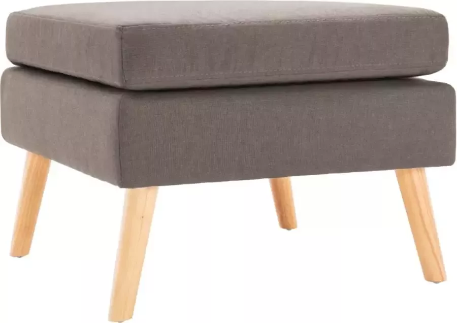 VidaXL Voetenbank taupe stof