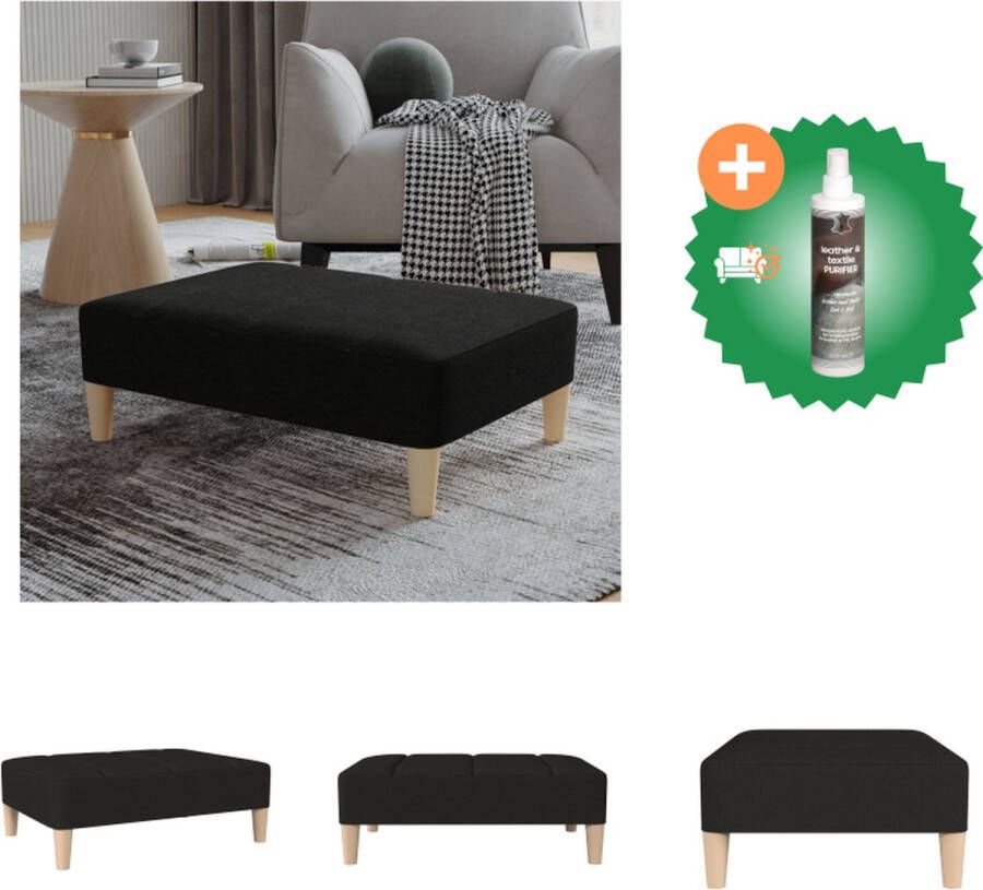 VidaXL Voetenbank Afmetingen- 78 x 56 x 32 cm Ken- Zacht aanvoelende stof Voetenbankje Inclusief Reiniger - Foto 2