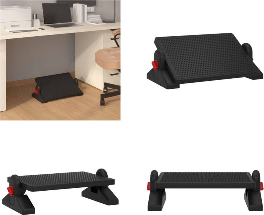 VidaXL Voetensteun 50x30 5x17 cm zwart Voetenbank Voetenbanken Voetenbankje Voetensteun - Foto 2