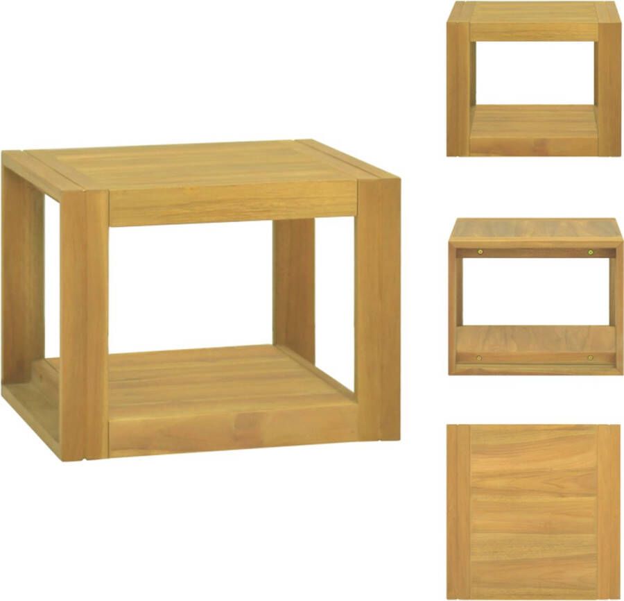 VidaXL Badkamerkast Badkamerkasten Badkamer Kast Badkamerkastje Badkamerwandkast 45x45x35 cm massief teakhout