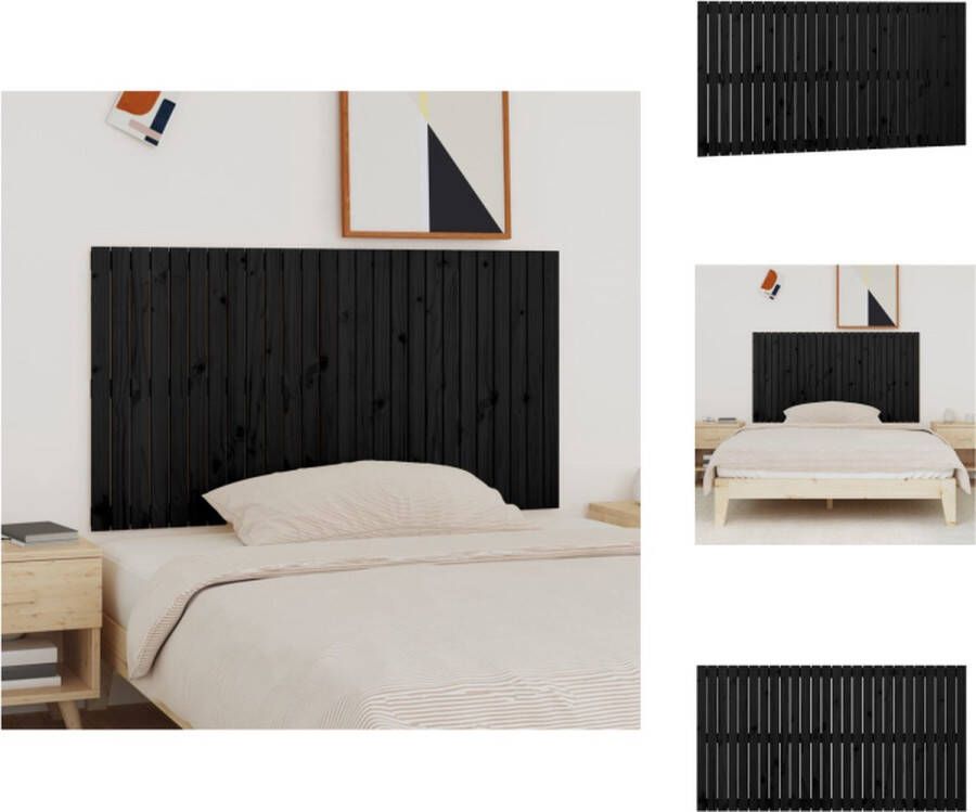 VidaXL Wandhoofdbord n v t Hoofdbord 166 x 3 x 90 cm Ken- Klassiek design massief grenenhout Bedonderdeel