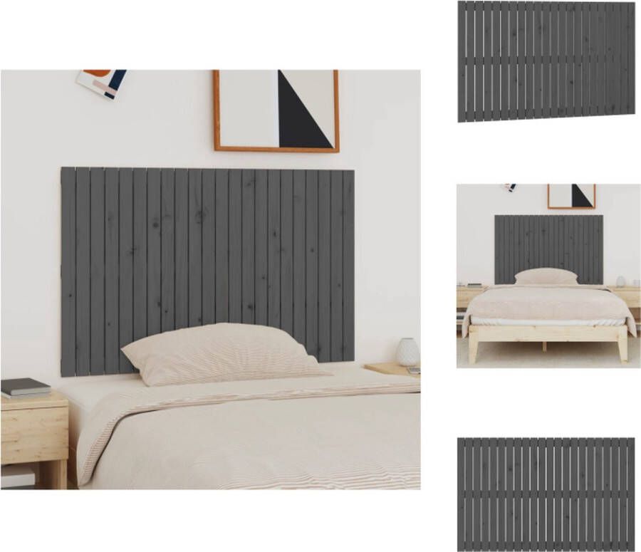 VidaXL wandhoofdbord Riverton hoofdborden 140 x 3 x 90 cm massief grenenhout Bedonderdeel