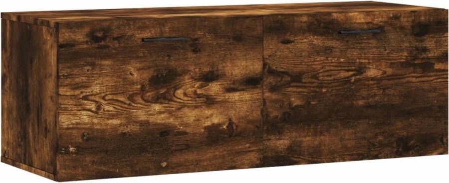 VidaXL -Wandkast-100x36 5x35-cm-bewerkt-hout-gerookt-eikenkleurig - Foto 2