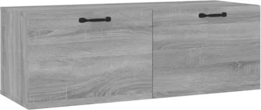 VidaXL -Wandkast-100x36 5x35-cm-bewerkt-hout-grijs-sonoma-eikenkleurig - Foto 3