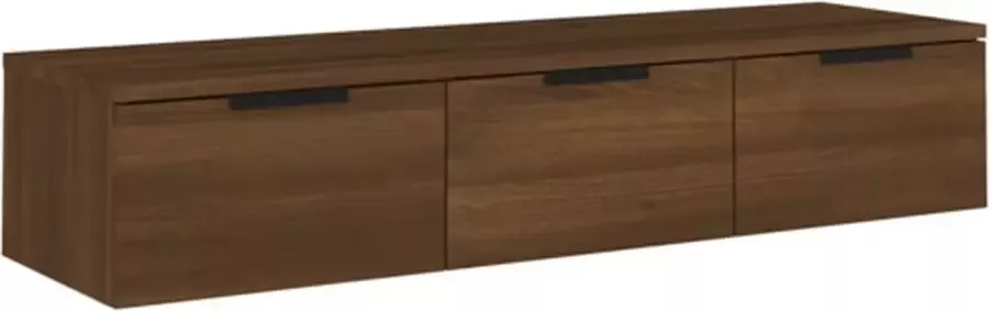 VidaXL Wandkast 102x30x20 cm bewerkt hout bruineikenkleurig - Foto 4