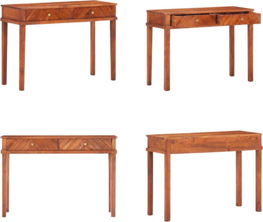 VidaXL Wandkast 110x40x76 cm massief acaciahout Consoletafel Consoletafels Wandtafel Wandtafels