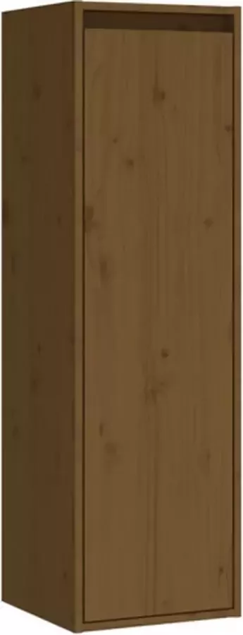 VIDAXL Wandkast 30x30x100 cm massief grenenhout honingbruin - Foto 3
