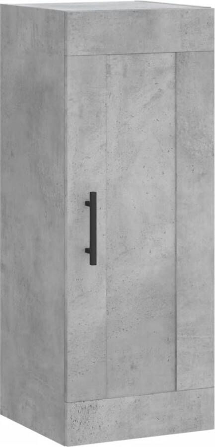 VidaXL -Wandkast-34 5x34x90-cm-bewerkt-hout-betongrijs - Foto 4