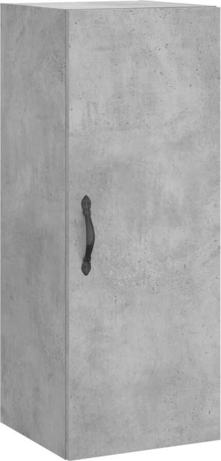 VidaXL -Wandkast-34 5x34x90-cm-bewerkt-hout-betongrijs - Foto 6