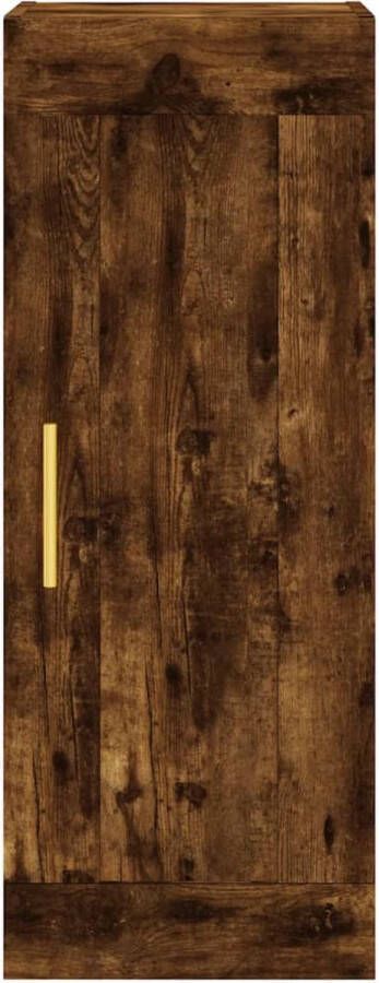 VidaXL -Wandkast-34 5x34x90-cm-bewerkt-hout-gerookt-eikenkleurig - Foto 5