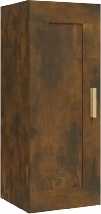 VIDAXL Wandkast 35x34x90 cm bewerkt hout gerookt eikenkleurig - Foto 4