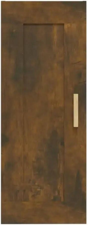 VIDAXL Wandkast 35x34x90 cm bewerkt hout gerookt eikenkleurig - Foto 3