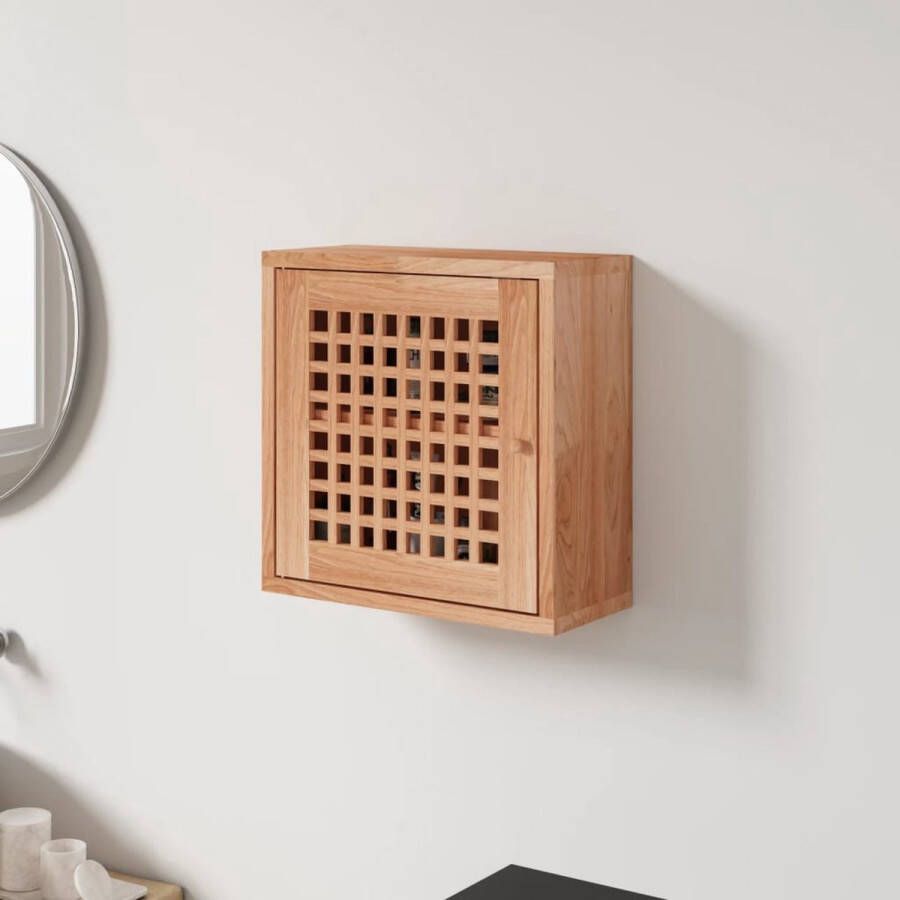 VidaXL -Wandkast-42x18x42-cm-massief-walnotenhout - Foto 3