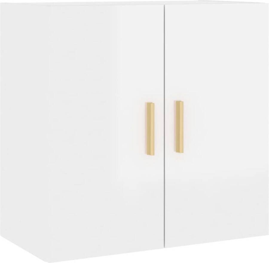 VidaXL -Wandkast-60x30x60-cm-bewerkt-hout-hoogglans-wit