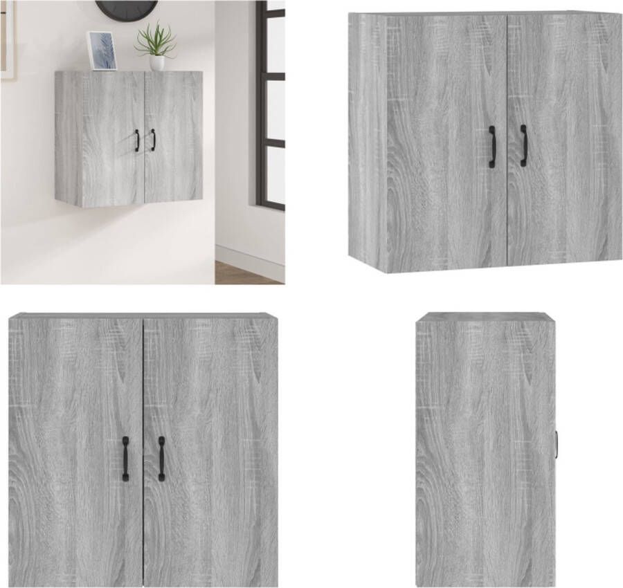 VidaXL -Wandkast-60x31x60-cm-bewerkt-hout-grijs-sonoma-eikenkleurig - Foto 2