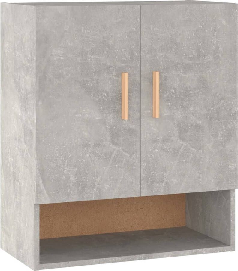 VidaXL -Wandkast-60x31x70-cm-bewerkt-hout-betongrijs - Foto 2