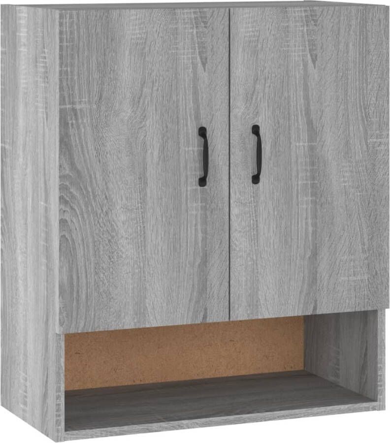 VidaXL -Wandkast-60x31x70-cm-bewerkt-hout-grijs-sonoma-eikenkleurig - Foto 2