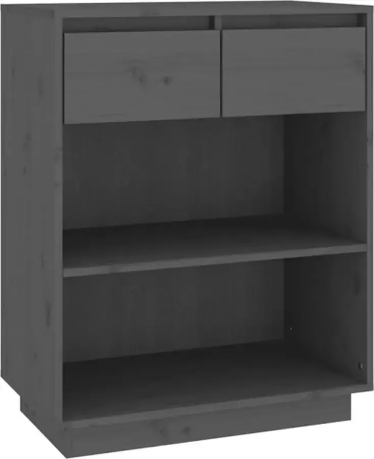 VidaXL -Wandkast-60x34x75-cm-massief-grenenhout-grijs - Foto 5