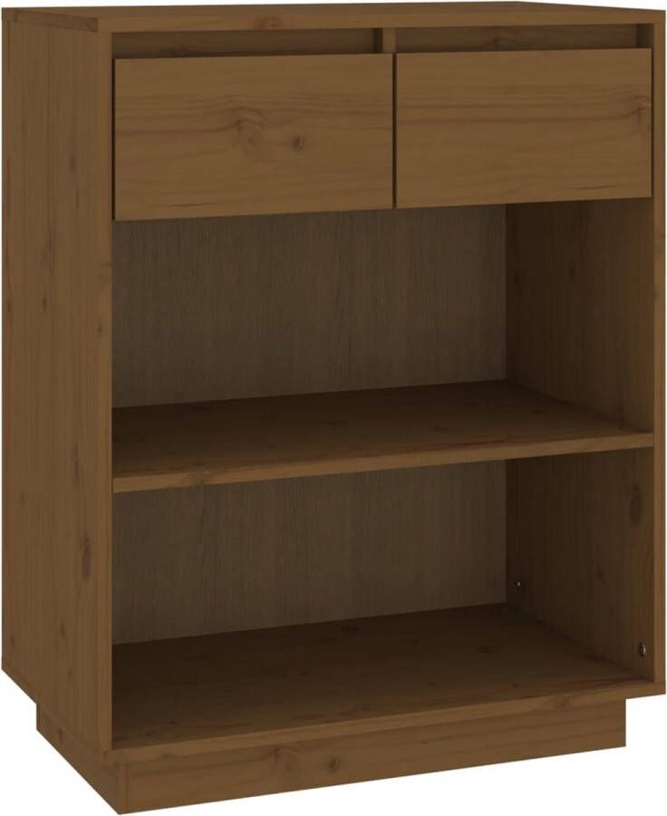 VidaXL Wandkast Massief Grenenhout Honingbruin Wandkast Grenoble Hout Opbergkast Salon Meubilair Kamer Meubel - Foto 2