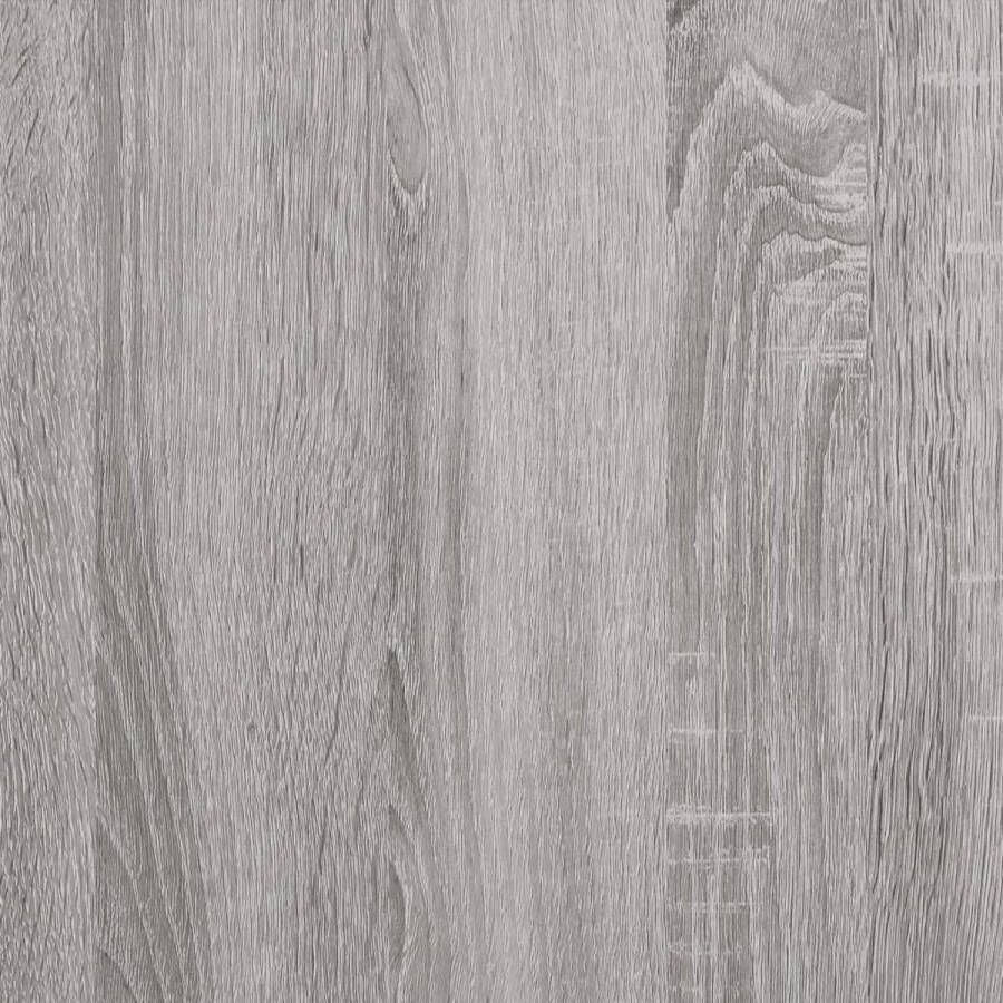 vidaXL Wandkast 60x36-5x35 cm bewerkt hout grijs sonoma eikenkleurig Kast Inclusief Houtreiniger en verfrisser
