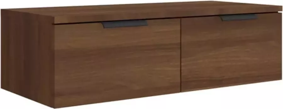 VidaXL Wandkast 68x30x20 cm bewerkt hout bruineikenkleurig - Foto 4