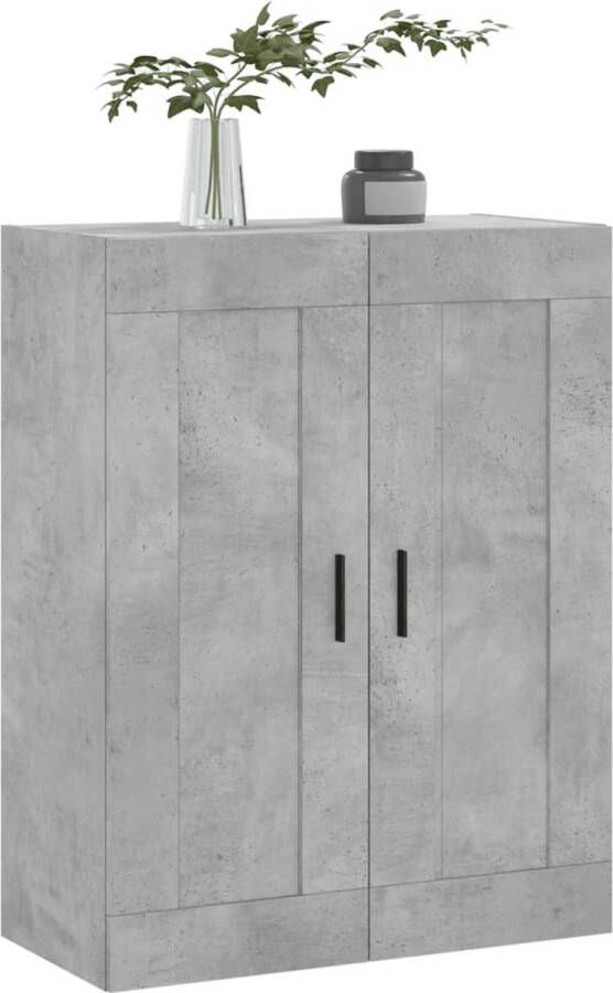 VidaXL -Wandkast-69 5x34x90-cm-bewerkt-hout-betongrijs - Foto 4