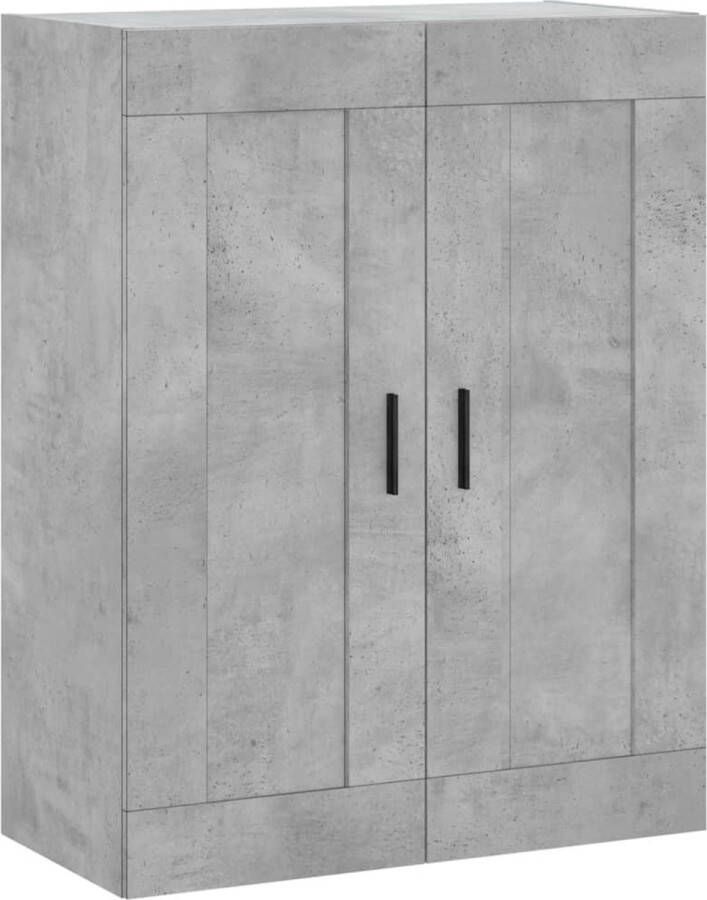 VidaXL -Wandkast-69 5x34x90-cm-bewerkt-hout-betongrijs - Foto 3