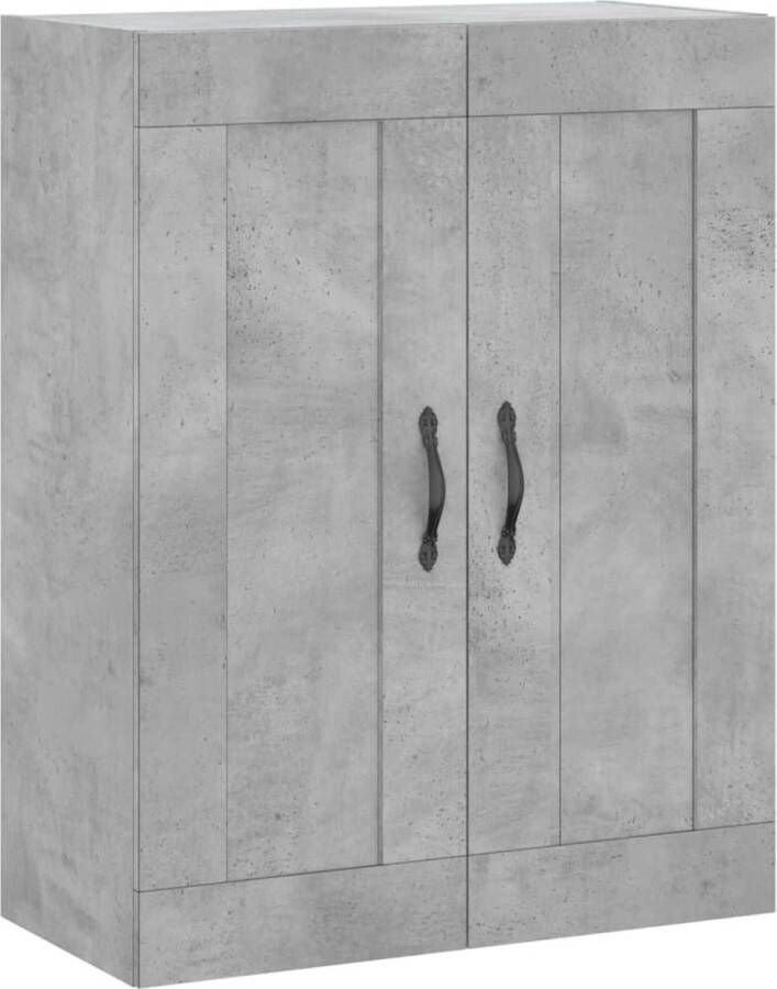 VidaXL -Wandkast-69 5x34x90-cm-bewerkt-hout-betongrijs - Foto 3