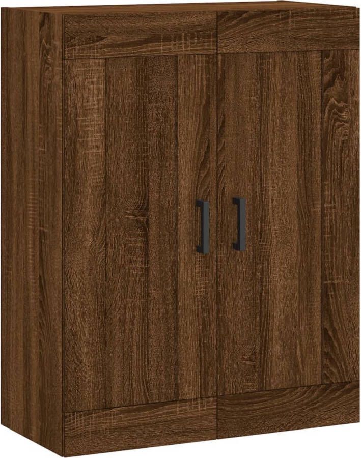 VidaXL -Wandkast-69 5x34x90-cm-bewerkt-hout-bruineikenkleurig - Foto 2