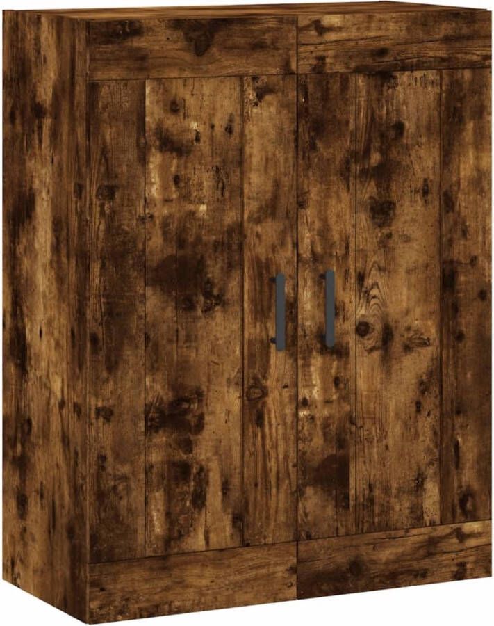 VidaXL -Wandkast-69 5x34x90-cm-bewerkt-hout-gerookt-eikenkleurig - Foto 3