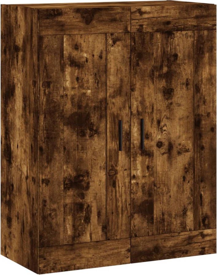 VidaXL -Wandkast-69 5x34x90-cm-bewerkt-hout-gerookt-eikenkleurig - Foto 4