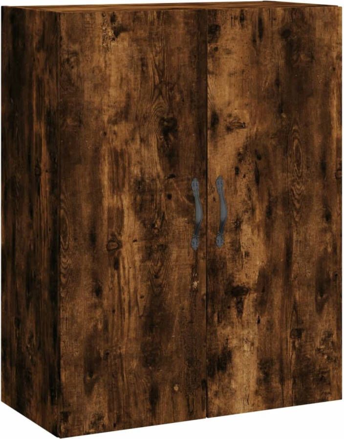 VidaXL Wandkast Bewerkt Hout Gerookt Eiken 69x34x90 cm Wandkast Opbergkast Keukenopstelling Houten Kast Gerookte Eiken Kleur - Foto 2