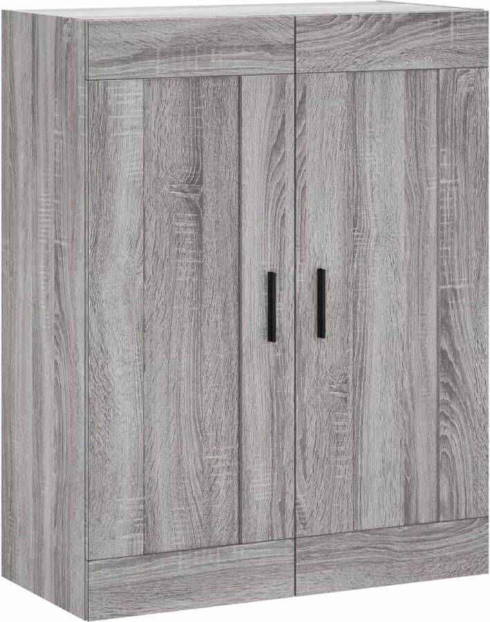 VidaXL -Wandkast-69 5x34x90-cm-bewerkt-hout-grijs-sonoma-eikenkleurig - Foto 2