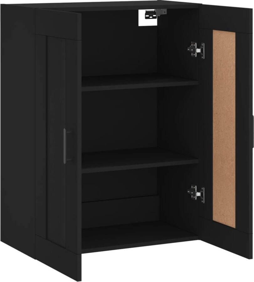 VidaXL -Wandkast-69 5x34x90-cm-bewerkt-hout-zwart - Foto 4