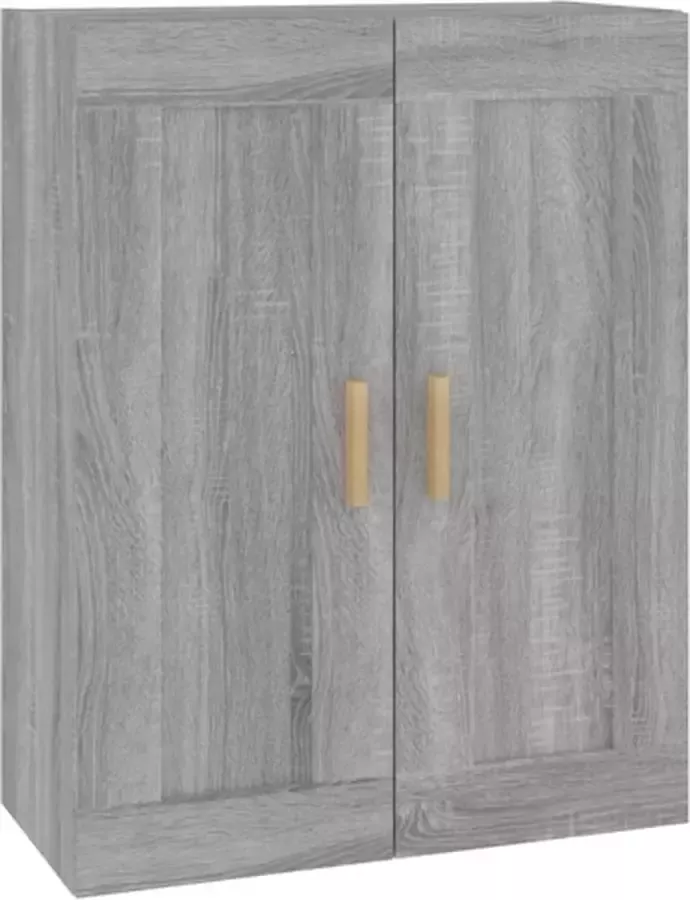 VIDAXL Wandkast 69 5x32 5x90 cm bewerkt hout grijs sonoma eikenkleurig - Foto 4