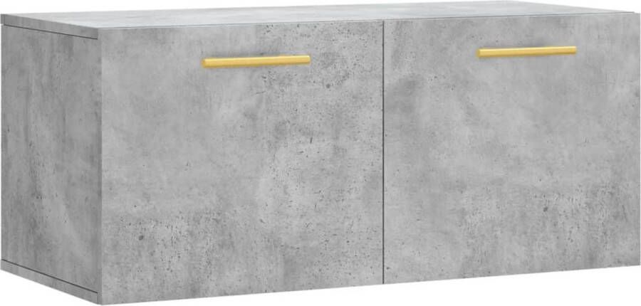 Prolenta Premium INFIORI Wandkast 80x36 5x35 cm bewerkt hout betongrijs - Foto 2